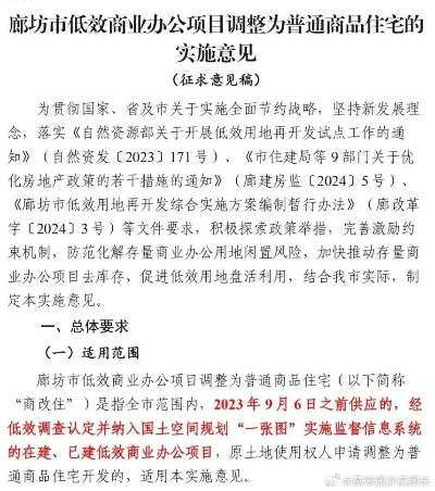 廊坊低效用地政策解读，最新动态与影响分析