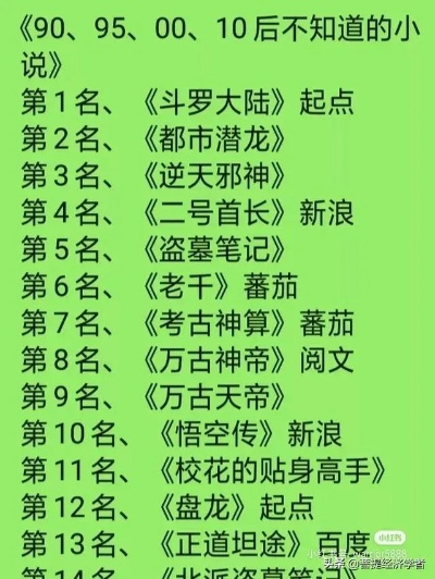 中国小说经典前十排行榜，永恒魅力的传世之作