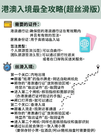 港澳过境攻略大全，最新指南助你轻松出行！