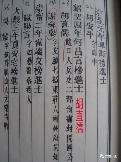 揭秘吉安胡姓状元身份，背后隐藏的故事大揭秘！